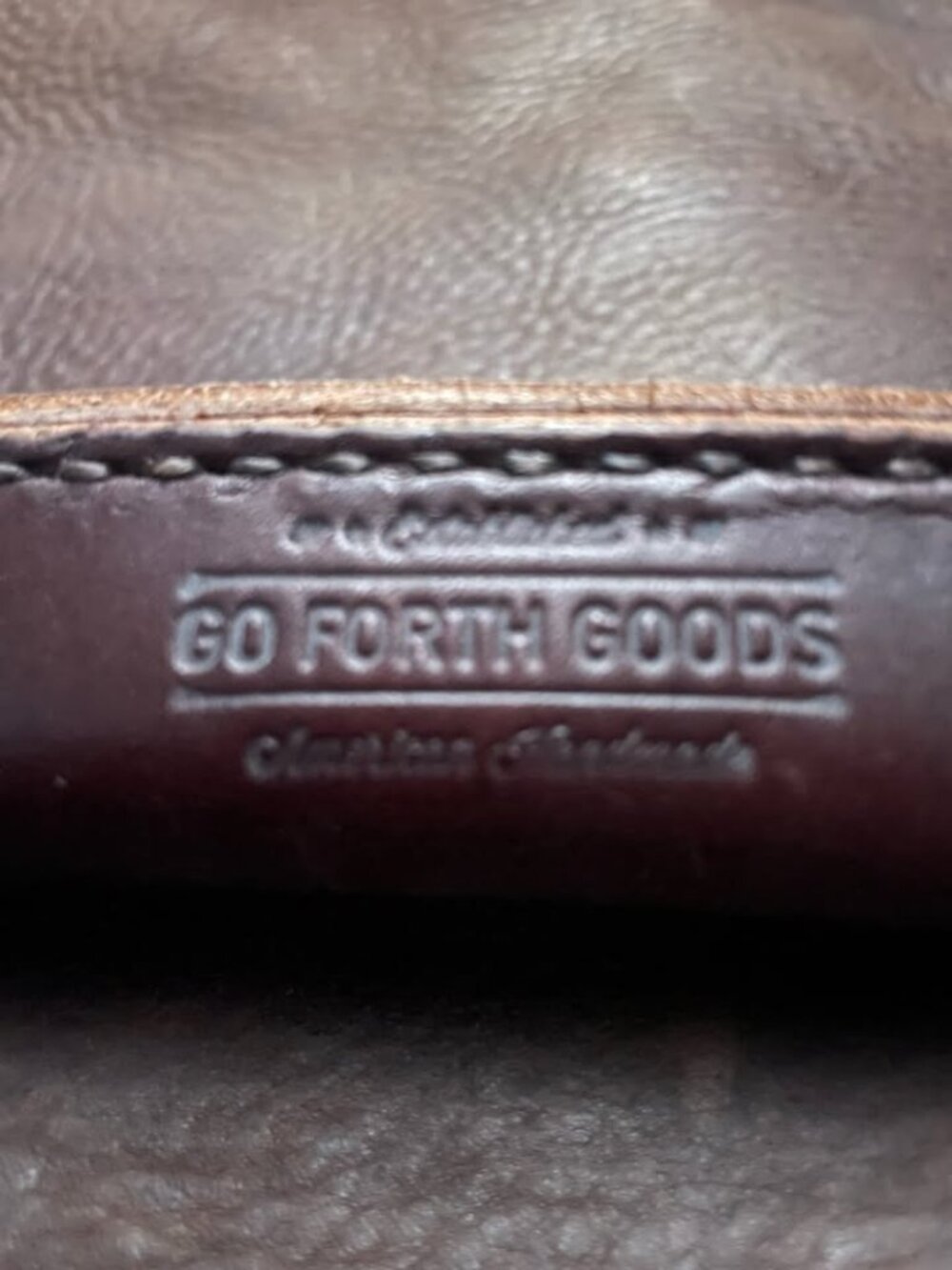 Go Forth Goods Gunnar Military Leather Duffle Bag - Picture 5 of 6